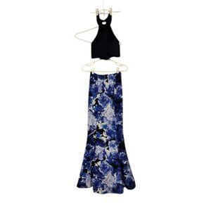 My Michelle 2 Piece Maxi Dress with Crop Top